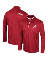 Men's Colosseum Crimson Alabama Tide Wright Quarter-Zip Windshirt