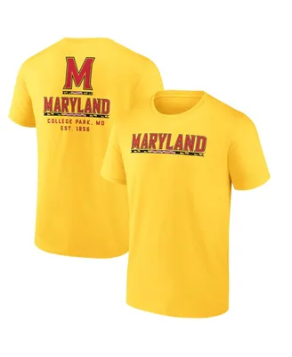 Men's Fanatics Gold Maryland Terrapins Game Day 2-Hit T-shirt