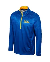 Men's Colosseum Blue Ucla Bruins The Machine Half-Zip Jacket