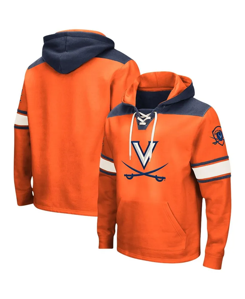 Men's Colosseum Orange Virginia Cavaliers Lace-Up 2.0 Pullover Hoodie