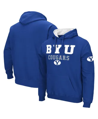 Men's Colosseum Royal Byu Cougars Sunrise Pullover Hoodie