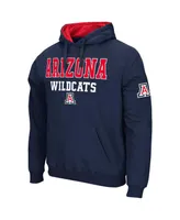 Men's Colosseum Navy Arizona Wildcats Sunrise Pullover Hoodie