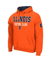 Men's Colosseum Orange Illinois Fighting Illini Sunrise Pullover Hoodie