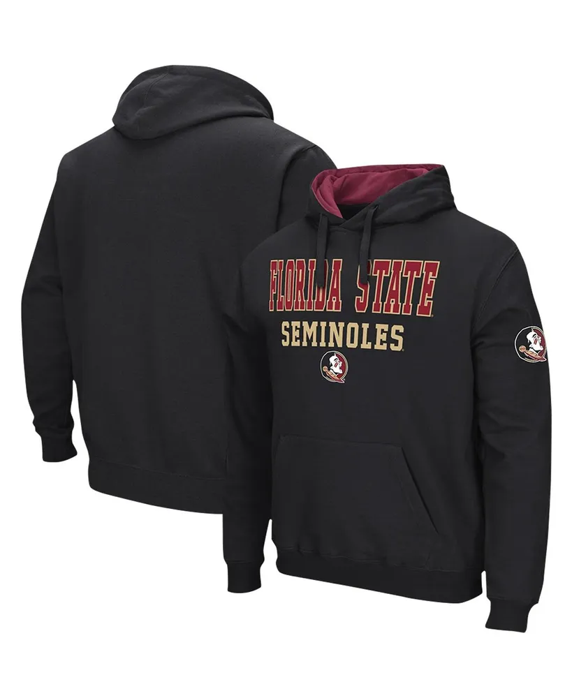 Men's Colosseum Black Florida State Seminoles Sunrise Pullover Hoodie