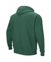 Men's Colosseum Green Miami Hurricanes Sunrise Pullover Hoodie