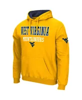 Men's Colosseum Gold West Virginia Mountaineers Sunrise Pullover Hoodie