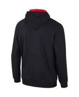 Men's Colosseum Black Ohio State Buckeyes Half-Zip Hoodie