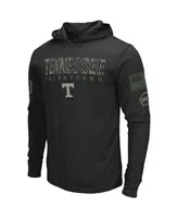 Men's Colosseum Black Tennessee Volunteers Big and Tall Oht Military-Inspired Appreciation Tango Long Sleeve Hoodie T-shirt