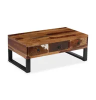 Coffee Table Solid Sheesham Wood 35.4"x19.7"x13.8"