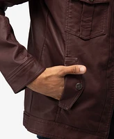 X-Ray Men's Faux Shearling Lining Utility Jacket