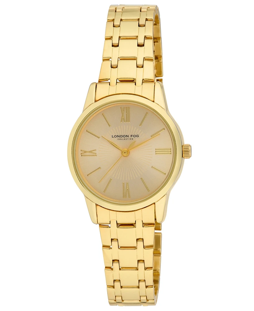 London Fog Women's Quartz Waverly Gold-Tone Alloy Watch 32mm