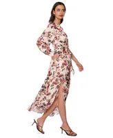 Lost + Wander Women's Thea Floral-Print One-Shoulder Maxi Dress