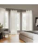 Archaeo Slub Textured Linen Blend Grommet Top Curtain