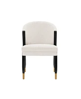 Manhattan Comfort Ola 21.46" Wide Boucle Upholstered Dining Chair