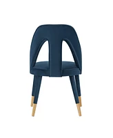 Manhattan Comfort Neda 20.87" Wide Velvet Upholstered Dining Chair