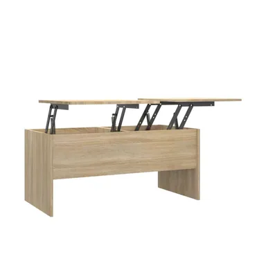 Coffee Table Sonoma Oak 40.2"x19.9"x18.3" Engineered Wood