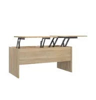 Coffee Table Sonoma Oak 40.2"x19.9"x18.3" Engineered Wood