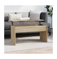 Coffee Table Sonoma Oak 40.2"x19.9"x20.7" Engineered Wood