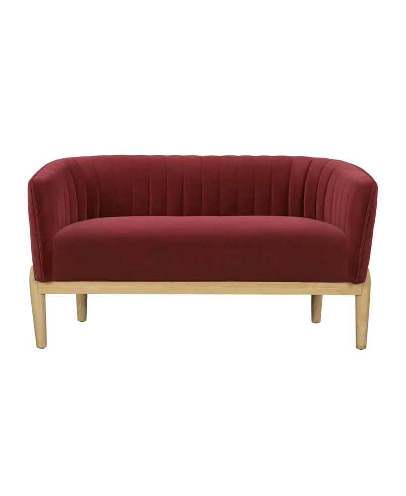 Lifestyle Solutions 55.5" Velvet Catriona Loveseat