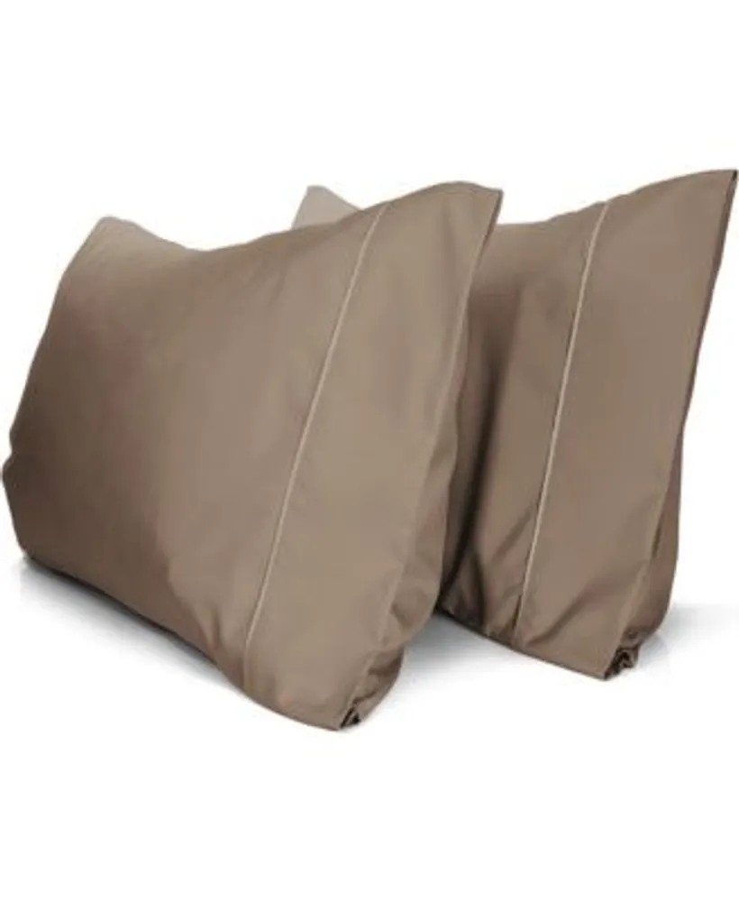 2pc Rayon From Bamboo Solid Performance Pillowcase Set Luxclub