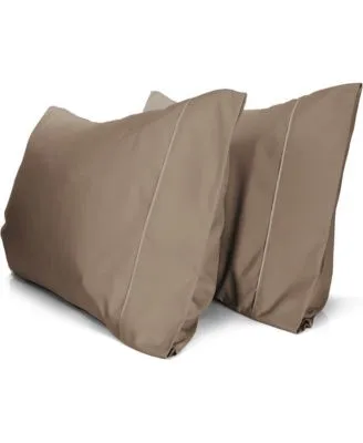 2pc Rayon From Bamboo Solid Performance Pillowcase Set Luxclub