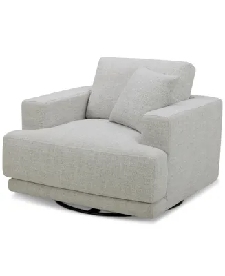 Vasher 42" Fabric Swivel Chair, Created for Macy's