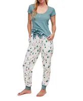 Caileigh Women's Pajama T-shirt & Jogger Set