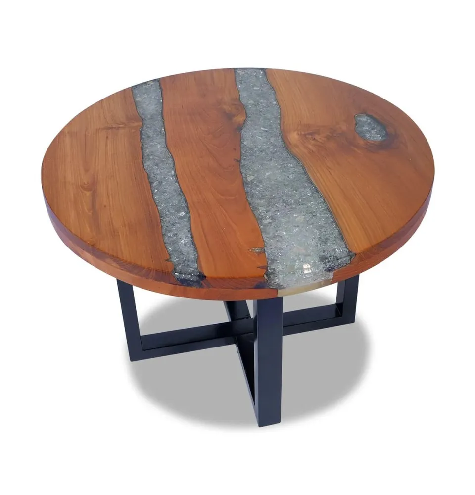 Coffee Table Teak Resin 23.6"