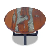 Coffee Table Teak Resin 23.6"