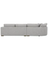 Closeout! Vasher 135" 2-Pc. Fabric Sectional with Cuddler, Created for Macy's