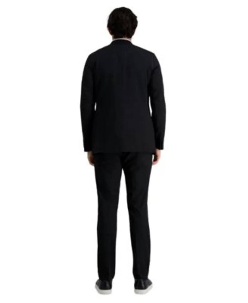 J.M. Haggar Mens 4 Way Stretch Plain Weave Ultra Slim Fit Suit Separate