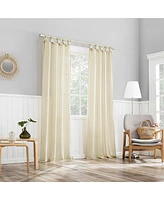 Hathaway Twist Tab Semi-Sheer Tab Top Curtain Panel