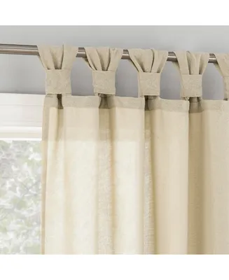 Hathaway Twist Tab Semi-Sheer Tab Top Curtain Panel