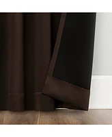 Aria Magnetic Closure Theater Grade 100% Blackout Back Tab Curtain Panel Pair