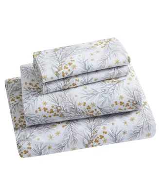 Tahari Home Pine 100% Cotton Flannel 4-Pc. Sheet Set, Full