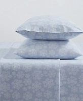 Tahari Home Snowflake 100% Cotton Flannel 4-Pc. Sheet Set