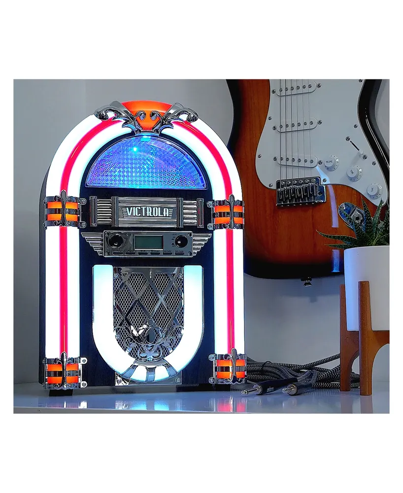 Victrola Nostalgic Wood Countertop Jukebox with Built-in Bluetooth