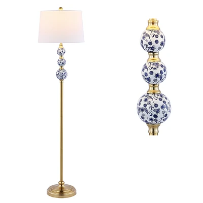 Jonathan Y Tavira Classic Midcentury Iron Led Floor Lamp