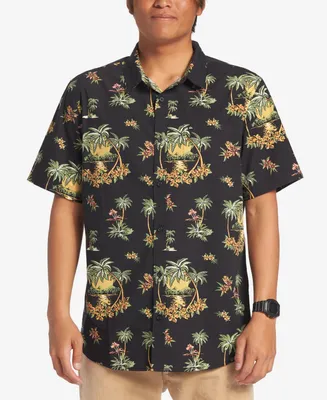 Quiksilver Men's Palm Spritz Short Sleeve Shirt