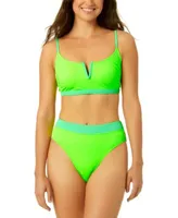 Salt Cove Juniors Ribbed V Wire Bralette Bikini Top Bottoms Created For Macys