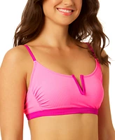 Salt + Cove Juniors' V-Wire Ribbed Bralette Bikini Top, Created for Macy's