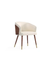 Manhattan Comfort Reeva 2-Piece Faux Leather Upholstered Dining Chair Set
