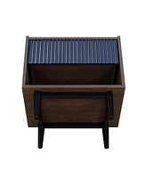 Manhattan Comfort Duane 2-Piece Medium Density Fibreboard Ribbed 1-Drawer Nightstand Set