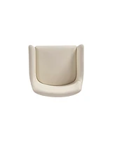 Manhattan Comfort Serena 23.03" Faux Leather Upholstered Dining Armchair