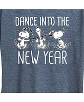 Air Waves Trendy Plus Peanuts New Year Graphic T-shirt