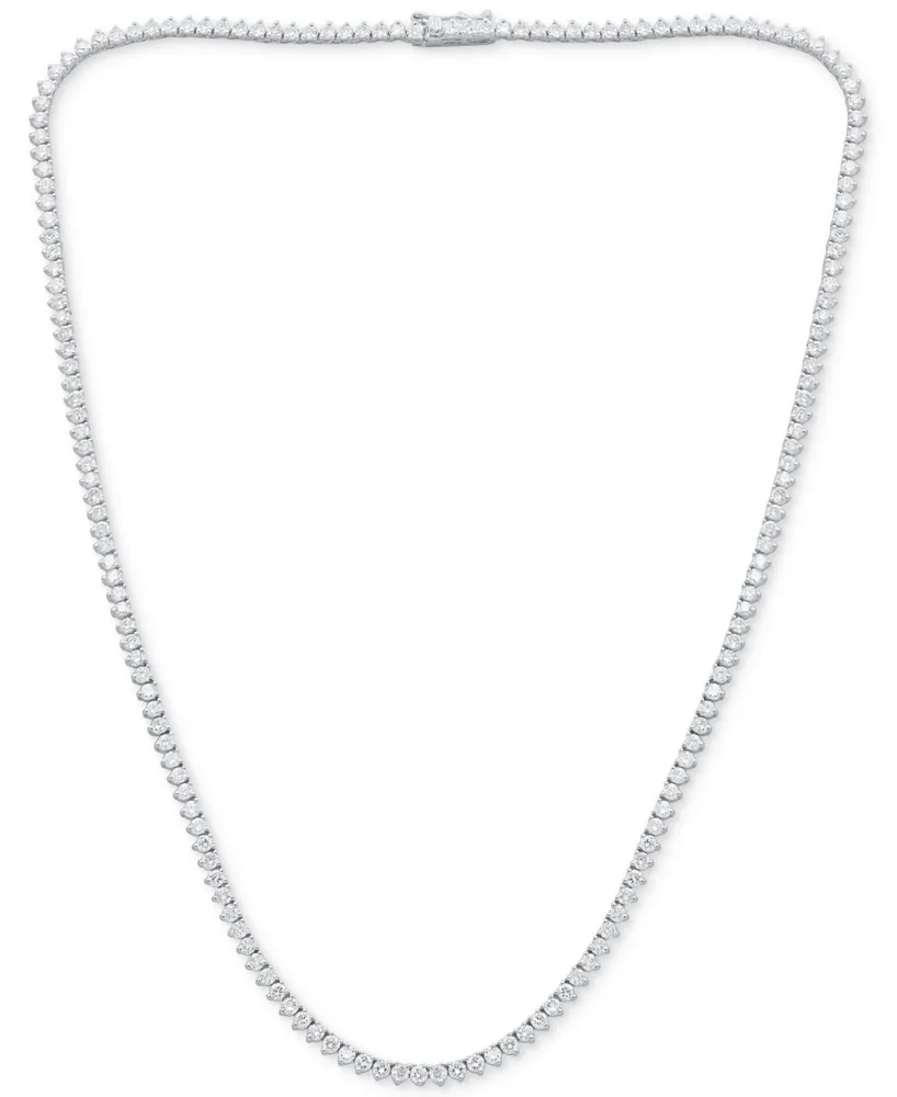 Diamond All-Around 16-1/2" Collar Necklace (5-1/2 ct. t.w.) in 14k White Gold