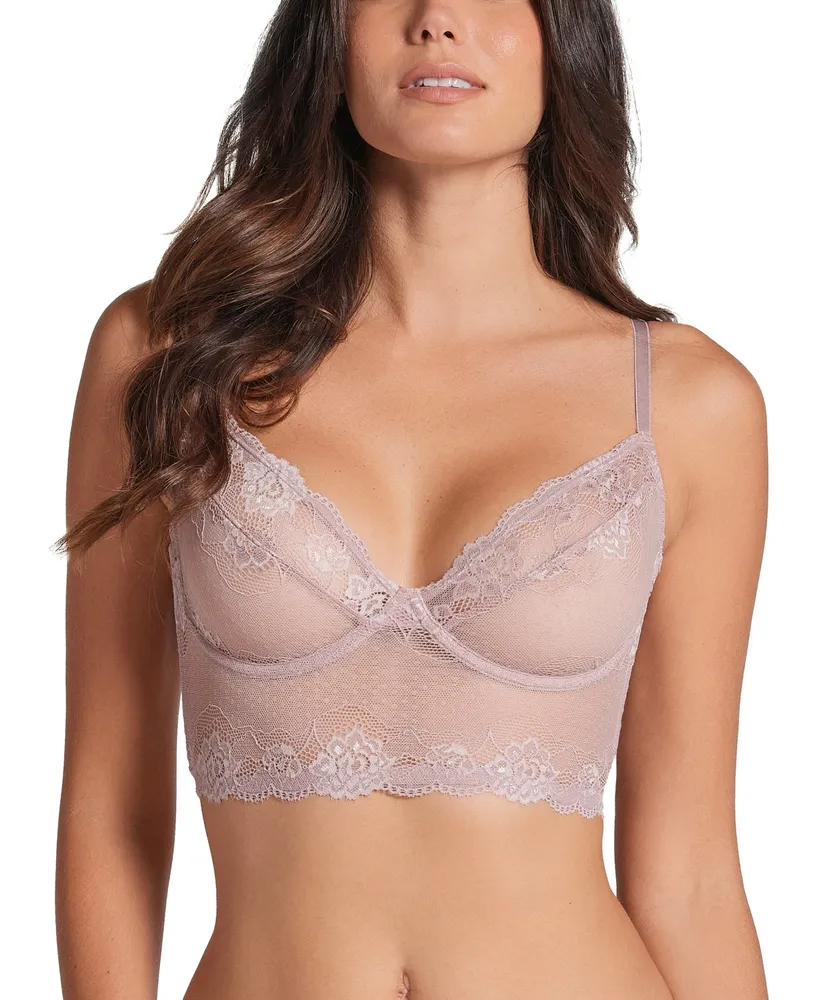 Leonisa Sheer Lace Bustier Bralette with Underwire