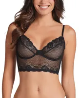 Leonisa Women's All Sheer Lace Bustier Bra, 091078