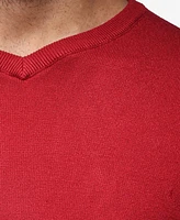 X-Ray Men's Basic V-Neck Pullover Midweight Sweater