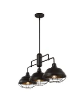 Jonathan Y Levi Industrial Farmhouse Iron Led Pendant